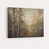 Autumn Wildflower Meadow Orange Blossoms Countryside Landscape Canvas Wall Art Print Decor Picture Ready to Hang