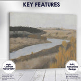 Serene River Valley Autumn Countryside Landscape Canvas Wall Art Print Decor Picture Ready to Hang
