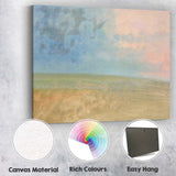 Minimalist Pastel Sky Open Field Abstract Landscape Canvas Wall Art Print Decor Picture Ready to Hang