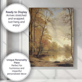 Muted Rural Village Countryside Landscape Canvas Wall Art Print Decor Picture Ready to Hang