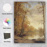 Muted Rural Village Countryside Landscape Canvas Wall Art Print Decor Picture Ready to Hang