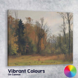 Peaceful Woodland Clearing Autumn Trees Landscape Canvas Wall Art Print Decor Picture Ready to Hang