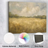 Soft Misty Countryside Meadow Neutral Landscape Canvas Wall Art Print Decor Picture Ready to Hang