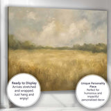 Soft Misty Countryside Meadow Neutral Landscape Canvas Wall Art Print Decor Picture Ready to Hang