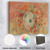 Coral Floral Still Life Abstract Botanical Painting Canvas Wall Art Print Decor Picture Ready to Hang