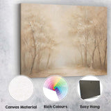 Ethereal Woodland Path Sunlight Through Trees Dreamy Forest Landscape Canvas Wall Art Print Decor Picture Ready to Hang