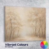 Ethereal Woodland Path Sunlight Through Trees Dreamy Forest Landscape Canvas Wall Art Print Decor Picture Ready to Hang