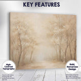 Ethereal Woodland Path Sunlight Through Trees Dreamy Forest Landscape Canvas Wall Art Print Decor Picture Ready to Hang