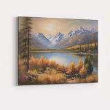 Majestic Mountain Lake Scenic Wilderness Landscape Canvas Wall Art Print Decor Picture Ready to Hang