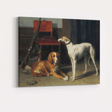 Victorian Hunting Dogs Interior Sporting Animal Painting Canvas Wall Art Print Decor Picture Ready to Hang