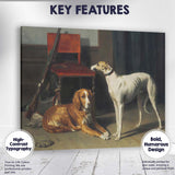 Victorian Hunting Dogs Interior Sporting Animal Painting Canvas Wall Art Print Decor Picture Ready to Hang