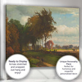 Pastoral Countryside Woodland Meadow Landscape Painting Canvas Wall Art Print Decor Picture Ready to Hang