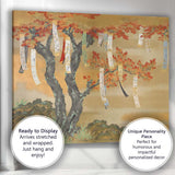 Japanese Maple Tree Autumn Leaves Traditional Oriental Painting Canvas Wall Art Print Decor Picture Ready to Hang
