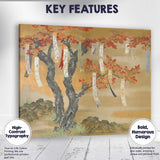 Japanese Maple Tree Autumn Leaves Traditional Oriental Painting Canvas Wall Art Print Decor Picture Ready to Hang