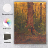 Ancient Moss Covered Forest Tree Trunk Nature Canvas Wall Art Print Decor Picture Ready to Hang