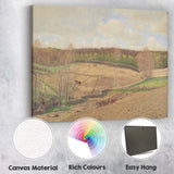 Traditional Farm Fields With Horses Countryside Landscape Canvas Wall Art Print Decor Picture Ready to Hang