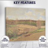 Traditional Farm Fields With Horses Countryside Landscape Canvas Wall Art Print Decor Picture Ready to Hang