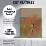 Vibrant Autumn Maple Tree Seasonal Landscape Painting Canvas Wall Art Print Decor Picture Ready to Hang