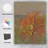 Vibrant Autumn Maple Tree Seasonal Landscape Painting Canvas Wall Art Print Decor Picture Ready to Hang