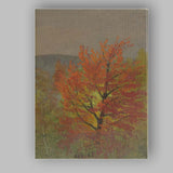 Vibrant Autumn Maple Tree Seasonal Landscape Painting Canvas Wall Art Print Decor Picture Ready to Hang
