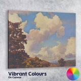 Autumn Woodland Cloudscape Scenic Landscape Painting Canvas Wall Art Print Decor Picture Ready to Hang