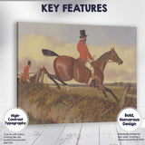Traditional Equestrian Fox Hunting Scene Country Sport Canvas Wall Art Print Decor Picture Ready to Hang