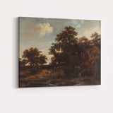 Classical Woodland Pastoral Landscape With Figures And Livestock Canvas Wall Art Print Decor Picture Ready to Hang