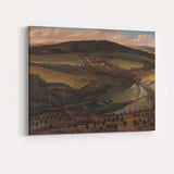 Historic Country Estate Aerial Landscape Classical Manor Grounds Canvas Wall Art Print Decor Picture Ready to Hang