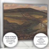 Historic Country Estate Aerial Landscape Classical Manor Grounds Canvas Wall Art Print Decor Picture Ready to Hang