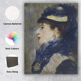 Elegant Victorian Lady Portrait Impressionist Oil Painting Canvas Wall Art Print Decor Picture Ready to Hang