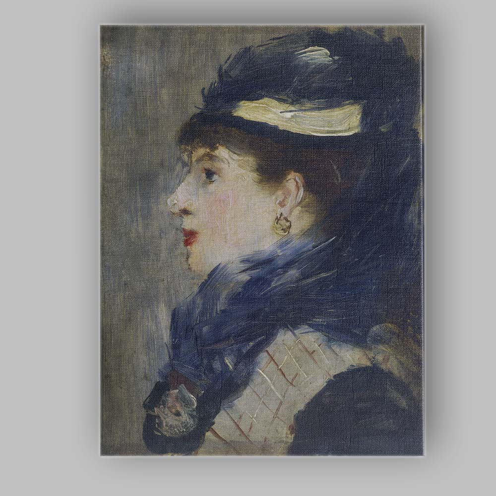 Elegant Victorian Lady Portrait Impressionist Oil Painting Canvas Wall Art Print Decor Picture Ready to Hang