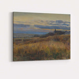 Atmospheric Coastal Heathland Sunset Landscape Traditional Oil Painting Canvas Wall Art Print Decor Picture Ready to Hang