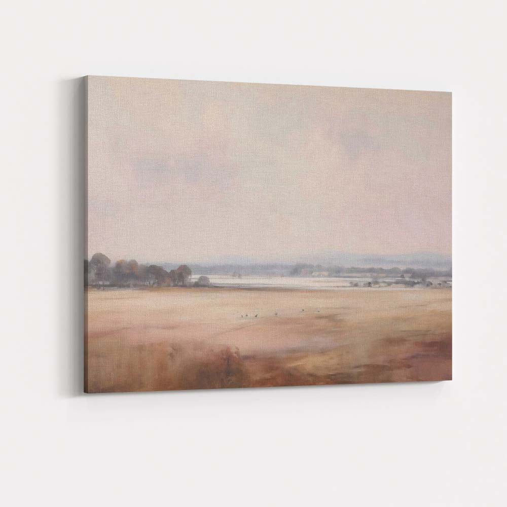 Muted Pastel Countryside Field Landscape Canvas Wall Art Print Decor Picture Ready to Hang