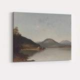 Serene Mountain Lake Wilderness Scenic Landscape Canvas Wall Art Print Decor Picture Ready to Hang