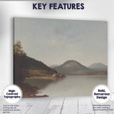 Serene Mountain Lake Wilderness Scenic Landscape Canvas Wall Art Print Decor Picture Ready to Hang