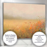 Dreamy Wildflower Meadow in Soft Morning Light Canvas Wall Art Print Decor Picture Ready to Hang