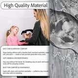 Girl Painting Globe Colour Splash Graffiti, Decorative Wall Art Style, Comfortable Everyday Use - Super Soft Fleece Blanket Bed Sofa Throw