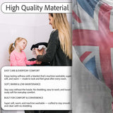 Heart Shaped British Flag Bandage Pop Art, Bedroom Living Room Accent, Comfortable Everyday Use - Super Soft Fleece Blanket Bed Sofa Throw