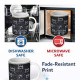 Ferris Wheel Children Crown Monochrome Graffiti 11oz Ceramic Coffee Tea Mug White Large Handle