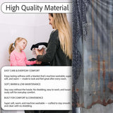 Two Boys and Hidden Woman Monochrome Urban Graffiti, All Season Comfort, Modern Interior Accent - Super Soft Fleece Blanket Bed Sofa Throw