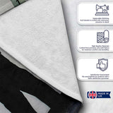 Kissing Police Officers Monochrome Urban Stencil, All Season Comfort, Decorative Wall Art Style - Super Soft Fleece Blanket Bed Sofa Throw