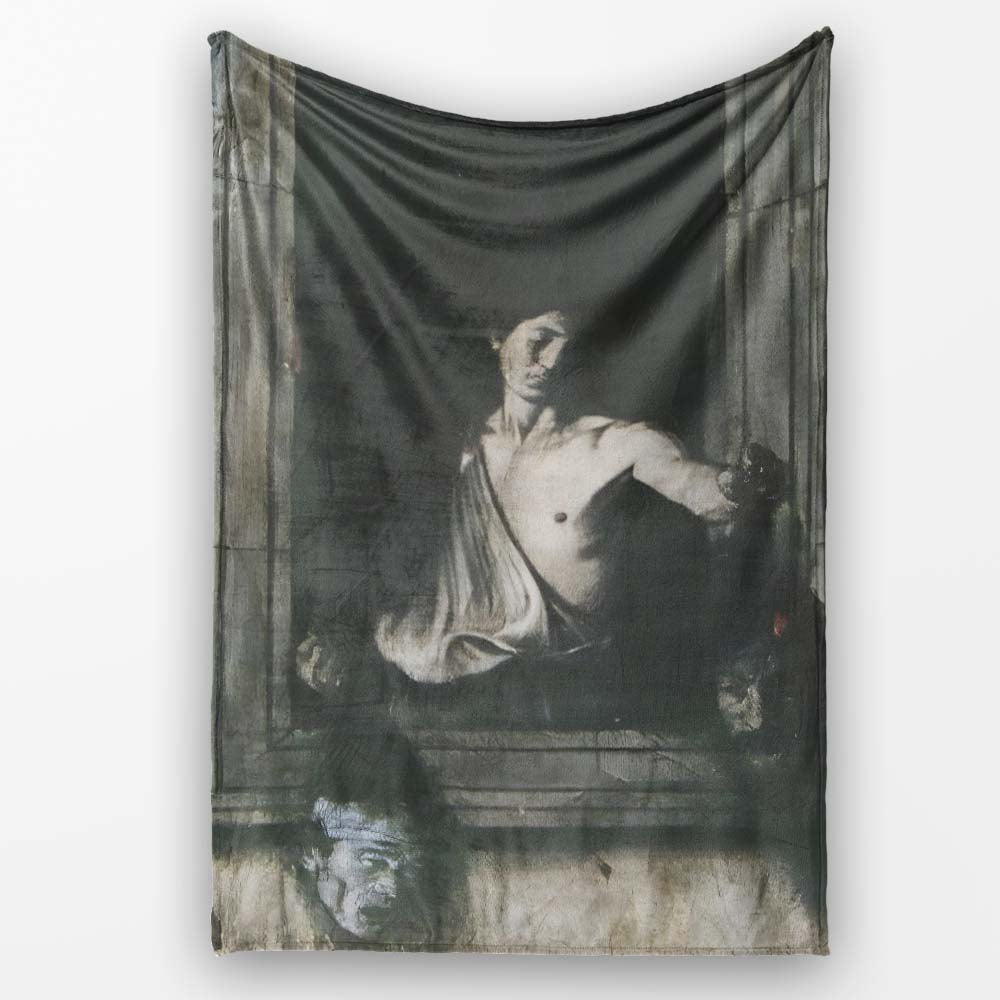 Classical Male Figure Dark Monochrome Fine Art, Lightweight Warm Gift, Comfortable Everyday Use - Super Soft Fleece Blanket Bed Sofa Throw