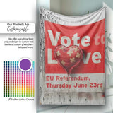 Bandaged Red Heart Political Poster Pop Art, Bedroom Living Room Accent, Unique Artistic Design - Super Soft Fleece Blanket Bed Sofa Throw