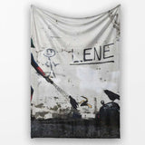 Street Hero Casting Web at Litter Urban Graffiti, All Season Comfort, Decorative Wall Art Style - Super Soft Fleece Blanket Bed Sofa Throw