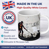 Street Hero Casting Web at Litter Urban Graffiti 11oz Ceramic Coffee Tea Mug White Large Handle