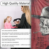 Skull in Bowler Hat on Red Grunge Background, Comfortable Everyday Use, Stylish Room Decoration - Super Soft Fleece Blanket Bed Sofa Throw