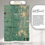 Green Urban Music Throwing Silhouette Graffiti, Lightweight Warm Gift, Comfortable Everyday Use - Super Soft Fleece Blanket Bed Sofa Throw