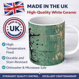 Green Urban Music Throwing Silhouette Graffiti 11oz Ceramic Coffee Tea Mug White Large Handle