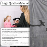 Woman Releasing Birds Grey Silhouette Street Art, All Season Comfort, Gift for Adults and Teens - Super Soft Fleece Blanket Bed Sofa Throw
