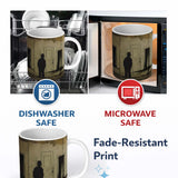 Shadow Man Among Painted Doorways Urban Art 11oz Ceramic Coffee Tea Mug White Large Handle